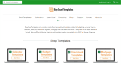 Desktop Screenshot of buyexceltemplates.com